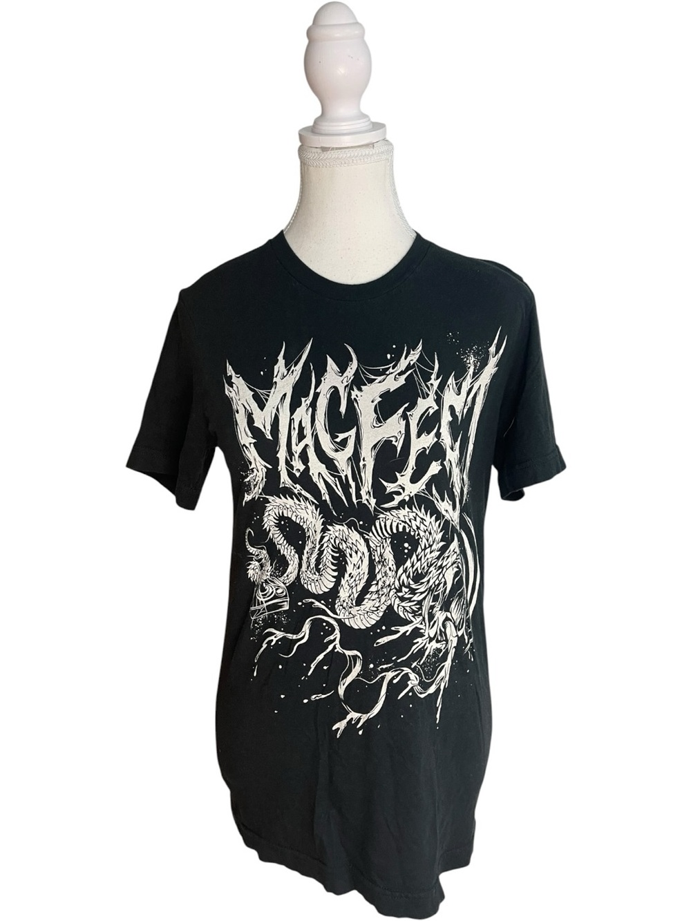 MAGFest Snakewave Graphic Metal Band T-Shirt Black